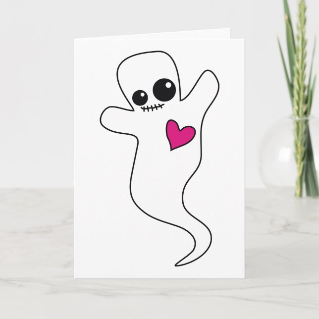 Tarjeta Cute Ghostie (Anverso)