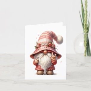 Tarjeta Cute Gnome Firma Amor