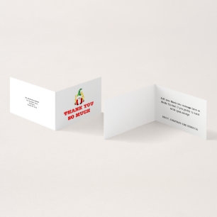 Tarjeta Cute Gnome Gracias Navidades de mensajes