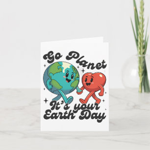 Tarjeta Cute Go Planet Es Tu Tierra Día 2025 Profesora