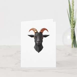 Tarjeta Cute Goat Hear 3d - Pegatina Mundial de Animales