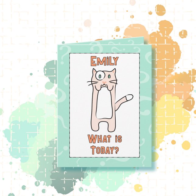 Tarjeta Cute gracioso Kawaii Cat Personalizado Presupuesto (Subido por el creador)