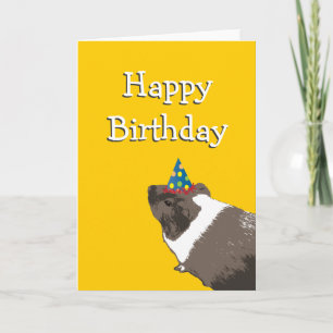 Tarjeta Cute Guinea Cerdo Happy Birday Card