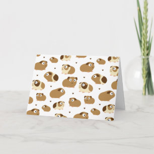 Tarjeta Cute Guinea Pigs
