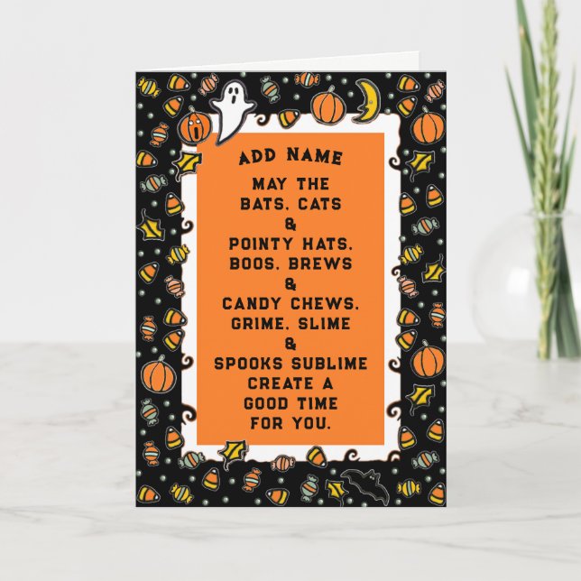 Tarjeta Cute Halloween (Anverso)