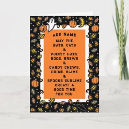 Tarjeta Cute Halloween