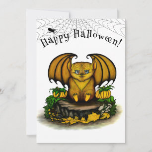 Tarjeta Cute Halloween Bat