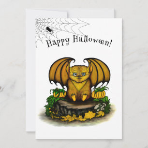 Tarjeta Cute Halloween Bat