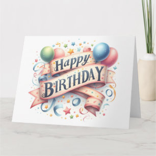Tarjeta Cute Happy Birday Card