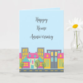 Tarjeta Cute Happy Home Aniversario Realtor Card