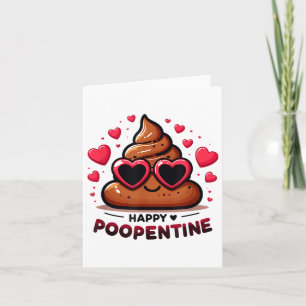 Tarjeta Cute Happy Poopentine Amor Poop Dibujos Animados S