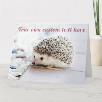 Tarjeta Cute Hedgehog - Personalizado