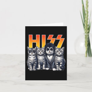 Tarjeta Cute Hiss Gatos Rock Kittens Kitty Rocking Music C