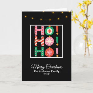 Tarjeta Cute Ho Ho Ho Ho Ho Merry Christmas