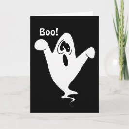 Tarjeta Cute Howling Ghost Halloween