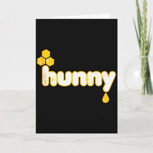 Tarjeta Cute Hunny Halloween Divertido Goteo de Miel Y Una