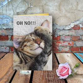 Tarjeta Cute Kitten Belthday