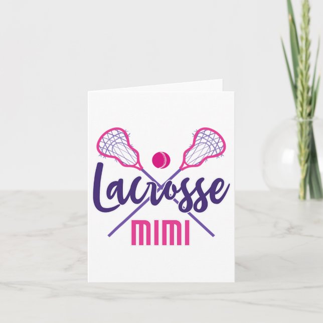 Tarjeta Cute Lacrosse Mimi (Anverso)