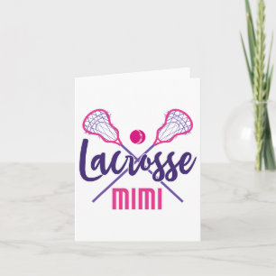 Tarjeta Cute Lacrosse Mimi