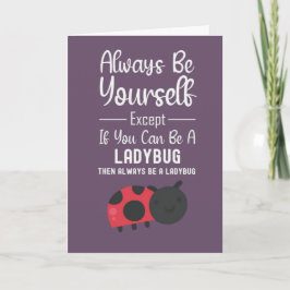 Tarjeta Cute Ladybug Cards Funny Humor Cartoon Insect