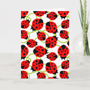 Tarjeta Cute Ladybugs