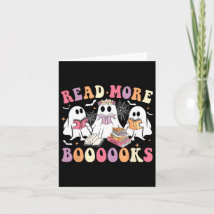 Tarjeta Cute libro fantasma Leer más libros Divertidos pro