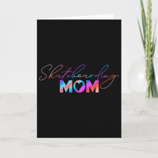 Tarjeta Cute Mamá Día de la Madre Patineta Arcoíris