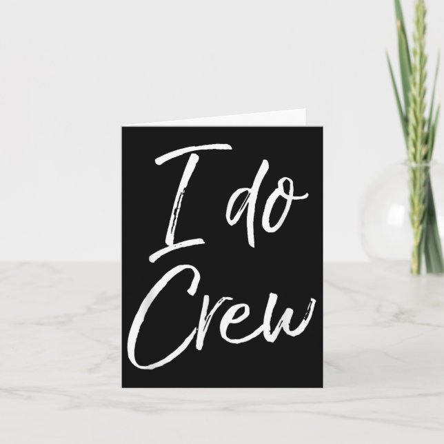 Tarjeta Cute Matching Bridal Party For Women &amp; Men I D (Anverso)