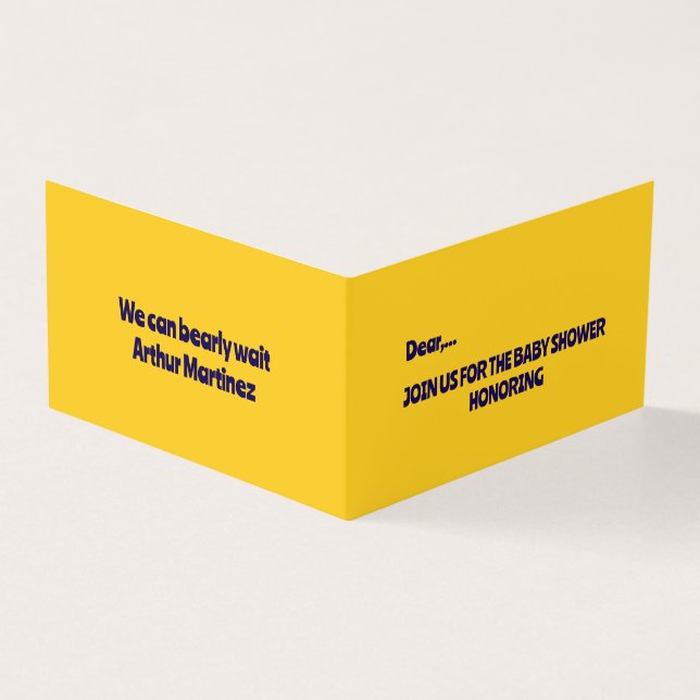 Tarjeta Cute Monkey Theme Boy Baby Shower (Exterior)