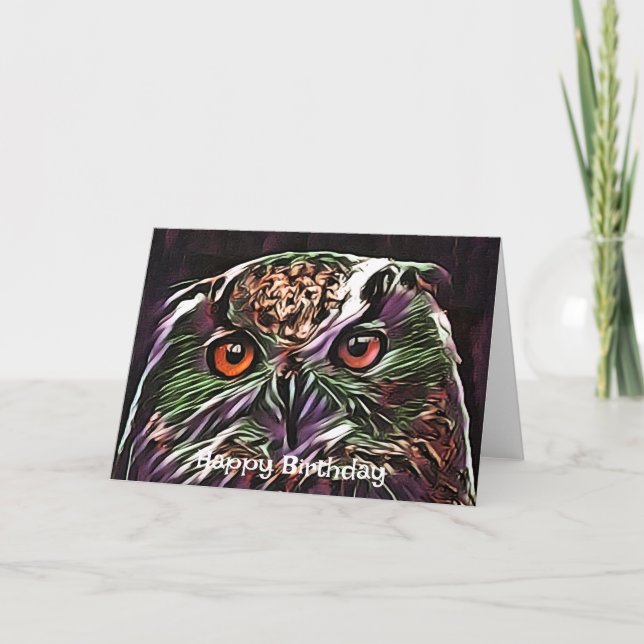 TARJETA CUTE OWL (Anverso)