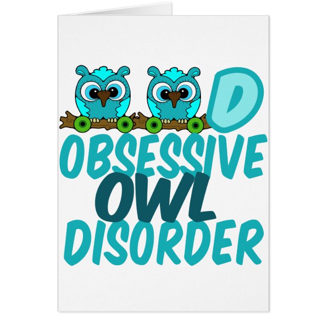 Tarjeta Cute Owl Lover (Frente)