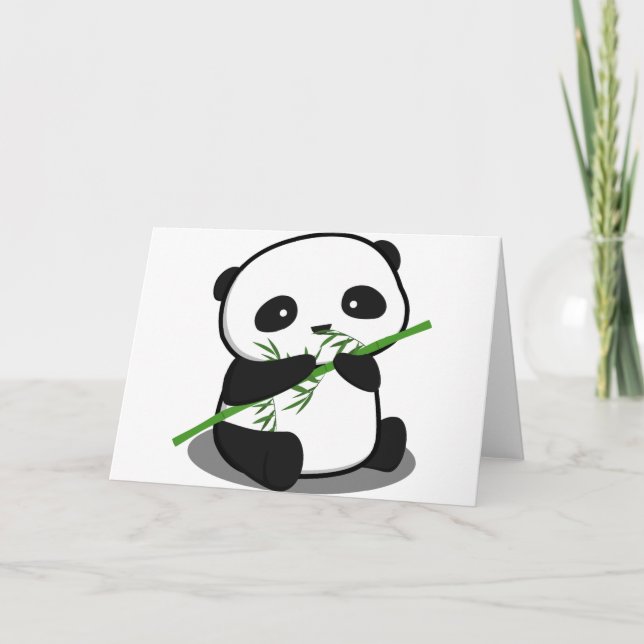 Tarjeta Cute Panda (Anverso)