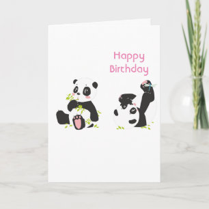 Tarjeta Cute panda