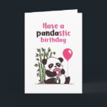 Tarjeta Cute Panda comiendo Donut Pandastic Funny Cumpleañ<br><div class="desc">Graciosa y linda tarjeta de cumpleaños para los que aman los juegos de palabras y el humor. La forma perfecta de desear a sus amigos y familiares un feliz cumpleaños. Visita nuestra tienda para más colección de tarjetas de cumpleaños. Encontrarás algo genial, humorístico y a veces sarcástico tarjetas de cumpleaños...</div>