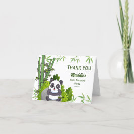 Tarjeta Cute Panda Kiddie Birthday