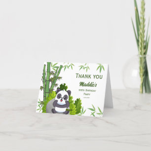 Tarjeta Cute Panda Kiddie Birthday