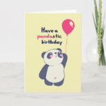 Tarjeta Cute Panda Pun Pandastic Bday Funny Cumpleaños<br><div class="desc">Graciosa y linda tarjeta de cumpleaños para los que aman los juegos de palabras y el humor. La forma perfecta de desear a sus amigos y familiares un feliz cumpleaños. Visita nuestra tienda para más colección de tarjetas de cumpleaños. Encontrarás algo genial, humorístico y a veces sarcástico tarjetas de cumpleaños...</div>