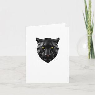 Tarjeta Cute Panther Hear 3d - Pegatina Mundial de Animale