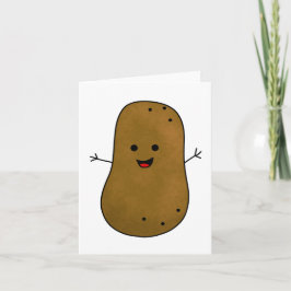 Tarjeta Cute Papa Cartoon Patata Uso Genérico 