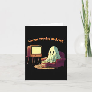 Tarjeta Cute Películas De Horror Y Fantasma De Halloween