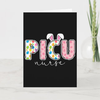 Tarjeta Cute Picu Enfermera Conejo de Pascua Enfermera de 