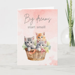 Tarjeta Cute Pink Buena Suerte