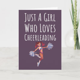 Tarjeta Cute Pink Cheerleading Cards For Baby Girls Kids