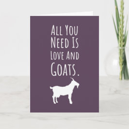 Tarjeta Cute Pink Goat Cards Farm Animal Farmer