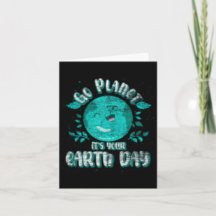 Tarjeta Cute Planeta Cumpleaños Funny Ir Planeta Es Tu Ear