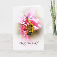 Cute, Ponte Bien Pronto, Abeja En Flores Rosa