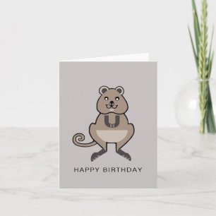 Tarjeta Cute QUOKKA: fauna australiana -