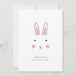 Tarjeta Cute Rabbit Face Easter