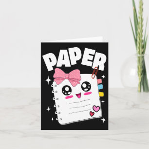 Tarjeta Cute Rock Paper Scissors Halloween Disfraces Niños