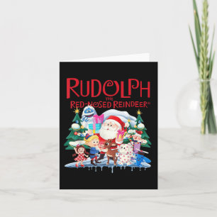 Tarjeta Cute Rudolph La especificación de los Navidades de